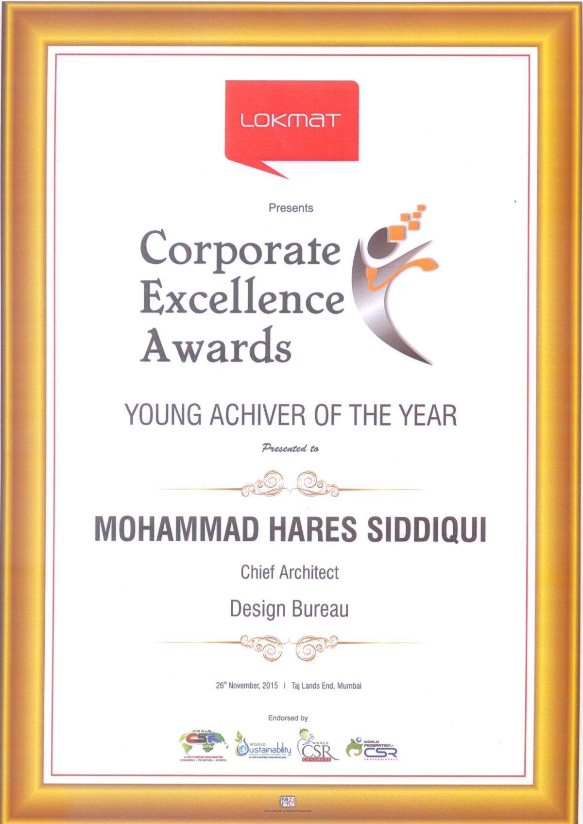 Young Achiver Of The Year-2015