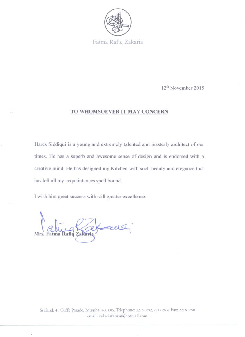 Mrs. Fatima Rafiq Zakaria